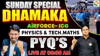 Physics PYQ'S for Airforce | Maths PYQ'S for Airforce | Airforce PYQ Class 2024 | Airforce PYQ