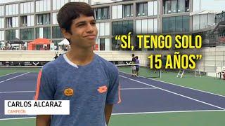 Cuando un niño de 15 años juega como un Jugador ATP Profesional