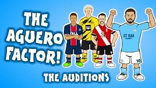 Footballers audition to become Sergio Aguero's replacement at Man City!