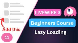 Lazy Loading / Skeleton loader | Laravel Livewire 3 for Beginners EP11