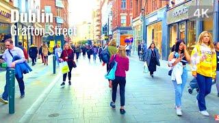 【4K】DUBLIN Walk 2022 - Grafton Street - Walking tour in Dublin city, Ireland - 4K 60fps