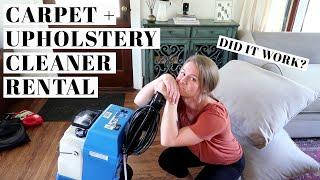 CARPET + UPHOLSTERY CLEANER RENTAL | DIY Sofa Cleaner | Affordable $40 Rug Refresh by Rug Doctor