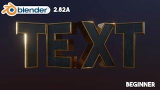 Simple Cinematic Text Blender 2.82a