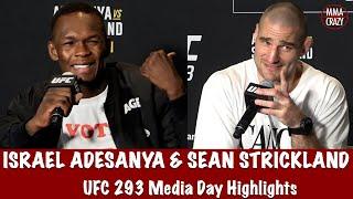 UFC 293: Israel Adesanya & Sean Strickland Media Day Highlights