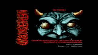 Netherworld v1.00d Demo - Logo and Title Screen, Help File, High Score, Info (1994 Stick Man Games)