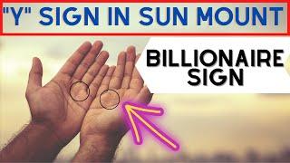 Y sign in Sun mount | Billionaire Sign | Multiple Earnings in hand | Palmistry