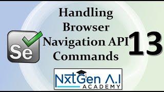 Selenium Tutorials for Beginners : 13. How to Handle Browser Navigation API Commands?