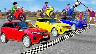 मिनी कार बाइक रेस Mini Car Motorbike Race Moral Stories Comedy Hindi Kahaniya New Funny Comedy Video