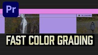 How To COLOR GRADE Multiple Clips In Premiere Pro