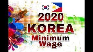 2020 KOREA FACTORY WORKER - MINIMUM WAGE