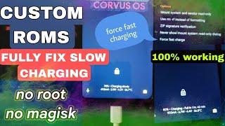 Custom rom all issues fix, charging, battery, disable force encryption no root, no pc ft. corvus os