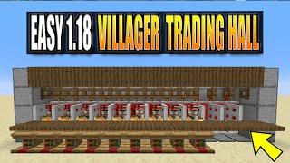 EASY Villager Trading Hall Tutorial Minecraft 1.18