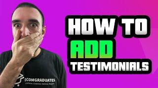 HOW TO ADD TESTIMONIALS TO DAWN SHOPIFY THEME 2022