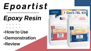 Epoxy Resin 1 Gallon Kit by Epoartist - How To Use, Demonstration, Review