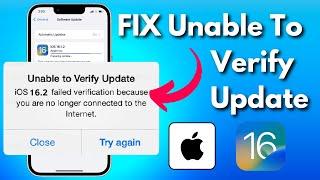 How to Fix the Unable to Verify Update Error on iOS 16 (FIXED)