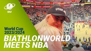 World Cup 23/24 Soldier Hollow: The Night Biathlon went to watch NBA