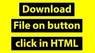 Download image on click in HTML || Download File on Button Click in HTML