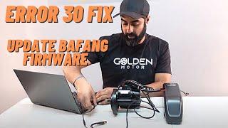 Bafang firmware update/ Error 30 fix/Error 7 fix BBSHD BBS02