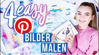 4 EASY BILDER die JEDER malen kann - Pinterest Inspired DIY // I'mJette