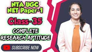 Class-35 | Complete Research Aptitude | UGC NET Paper-1 By Ravina | Inculcate Learning |Free classes