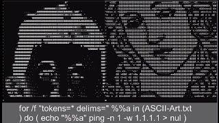 CMD - ASCII ART - Retro Style Screensaver