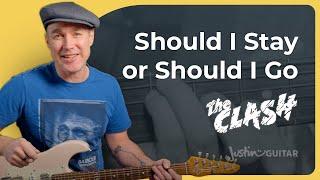 Should I Stay or Should I Go by The Clash | Easy Guitar Lesson