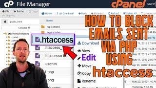 How to Block Emails sent via PHP using htaccess [STEP by STEP]️