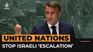 Macron urges end to Israeli ‘escalation’ and Hezbollah rocket fire | AJ #Shorts