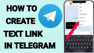 How To Create Text link in Telegram