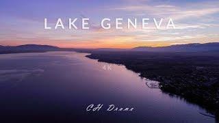 LAKE GENEVA IN 4K (ULTRA-HD) DRONE !!