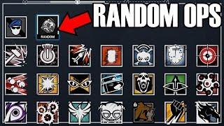 Only Using Random Operators - Rainbow Six Siege