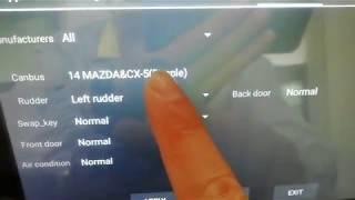 How to set Canbus settings of Android Head Unit for Mazda CX-7