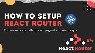 How to Setup React Router v5 using React Hooks