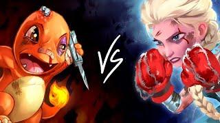 ART BATTLE!! Charmander Vs. Elsa️