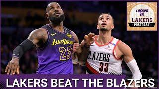 LAKERS BEAT THE BLAZERS 114-106