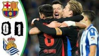 Lewandowski GOAL CONTROVERSIALLY disallowed for offside vs Real Sociedad | Barcelona v Real Sociedad