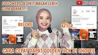 CARA CEPAT DAPAT GOLDEN TICK DI SHOPEE VIDEO ️CARA JITU DAPAT GOLDENTICK DI SHOPEE KOMISI AUTO NAIK