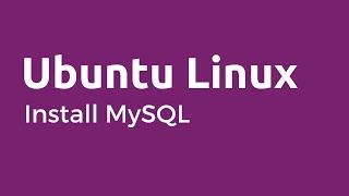 MySQL Database - How To Install MySQL on Ubuntu