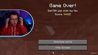 DANTDM DIES IN HIS HARDCORE WORLD!!! (not clickbait)