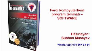 Fərdi kompyuterlərin proqram təminatı – SOFTWARE