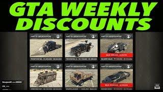 GTA 5 ONLINE Weekly Discounts! (Legendary Motorsport, Double RP $, And More!)