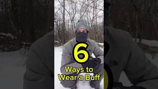 6 ways to wear a Buff or neck gaiter in winter.