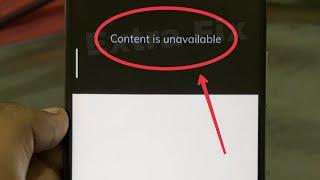 Content is Unavailable Problem Solve in MX Player