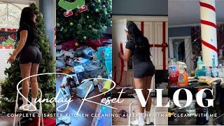 SUNDAY RESET | COMPLETE DISASTER CLEAN WITH ME | AFTER CHRISTMAS CLEANING | KITCHEN CLEANING ROUTINE