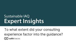 Sustainable IAQ: Expert Insights with Raj Setty - Highlight 6