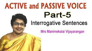 Easy Grammar For Good Marks || Active and Passive Voice | Part 5 Interrogative sentences