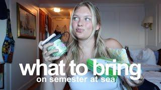 10 things you MUST bring when packing for Semester at Sea!