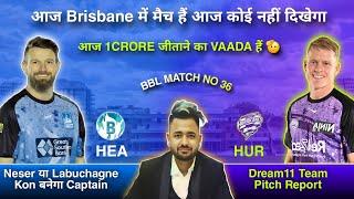 HEA vs HUR Match Prediction | BBL |  Team Of Today Match | HUR vs HEA Match Prediction