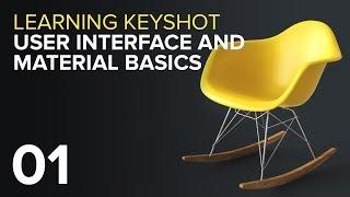 Learning Keyshot Part 01: user interface and material basics