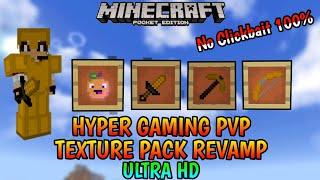 Hyper Gaming PvP Texture Pack Revamp - Best PvP Texture Pack For Minecraft PE v1.15/1.16 - FPS Boost